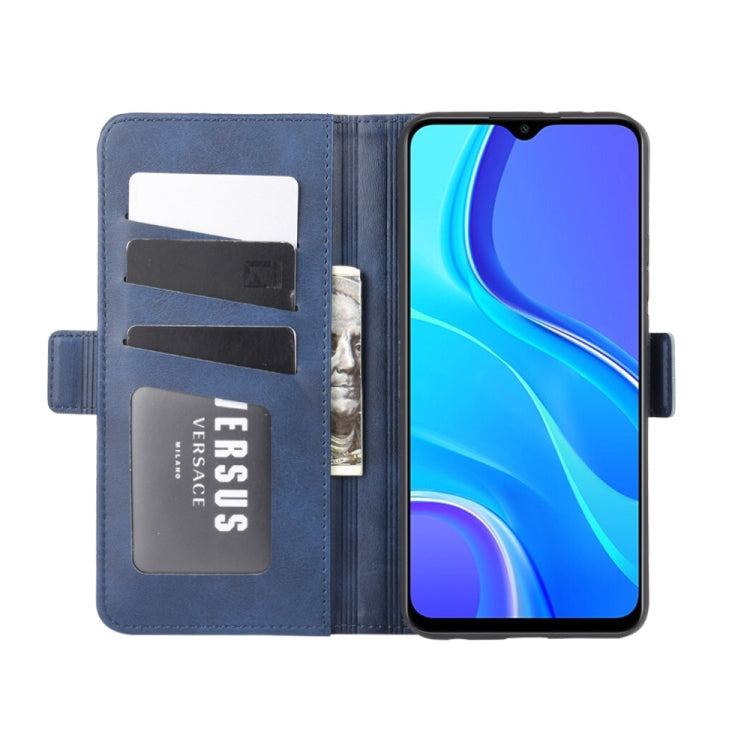 For Xiaomi Redmi 9 Dual-side Magnetic Buckle Horizontal Flip Leather Case with Holder & Card Slots & Wallet
