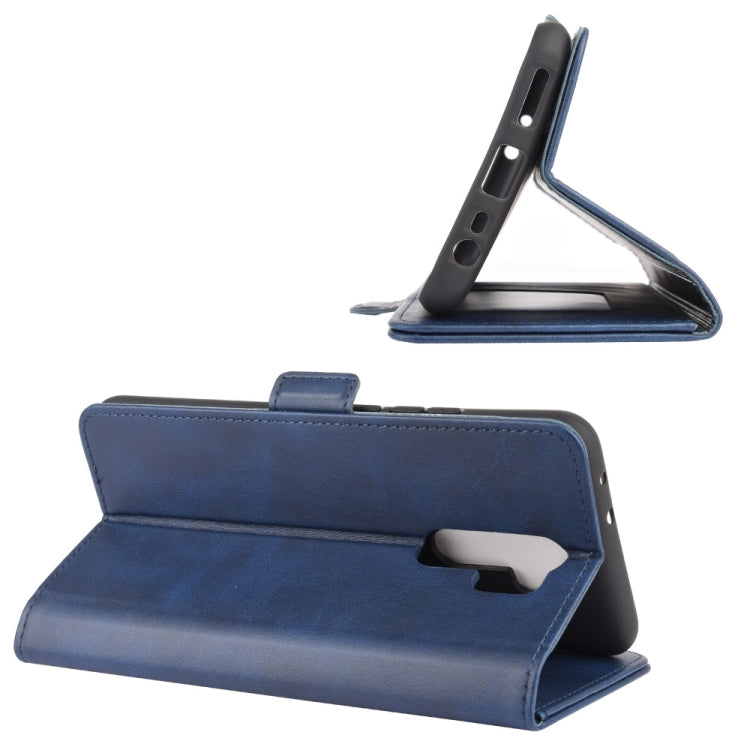 For Xiaomi Redmi 9 Dual-side Magnetic Buckle Horizontal Flip Leather Case with Holder & Card Slots & Wallet
