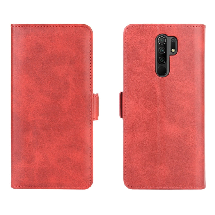 For Xiaomi Redmi 9 Dual-side Magnetic Buckle Horizontal Flip Leather Case with Holder & Card Slots & Wallet