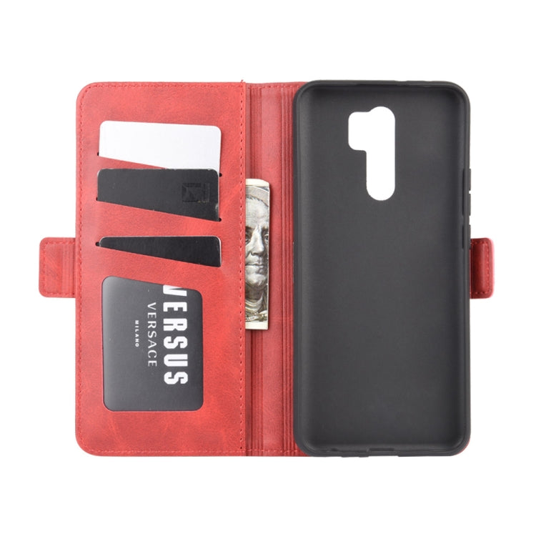 For Xiaomi Redmi 9 Dual-side Magnetic Buckle Horizontal Flip Leather Case with Holder & Card Slots & Wallet
