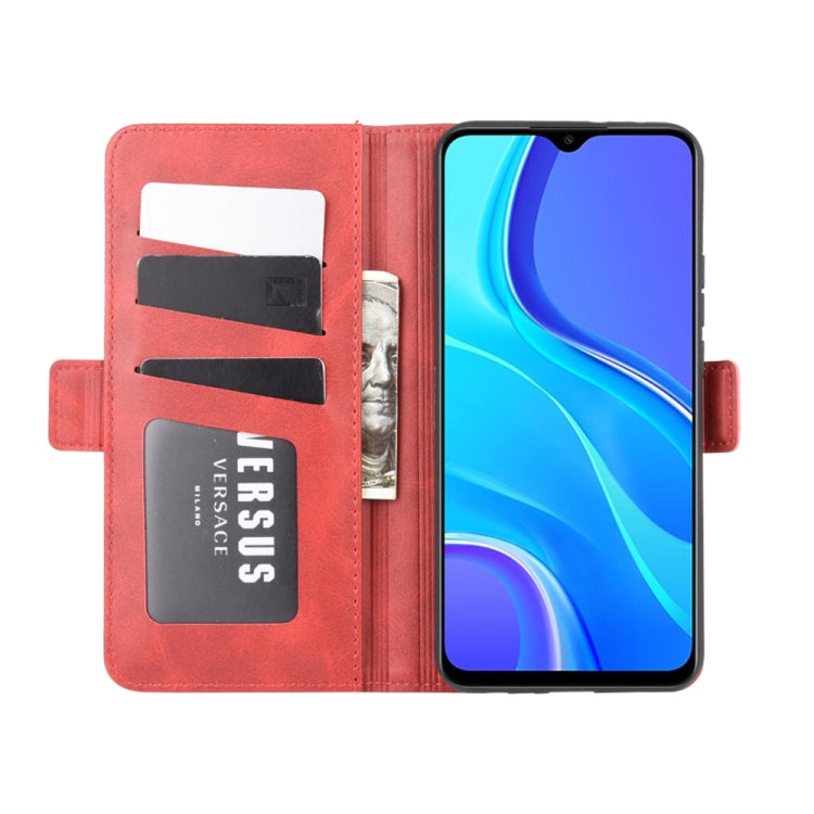 For Xiaomi Redmi 9 Dual-side Magnetic Buckle Horizontal Flip Leather Case with Holder & Card Slots & Wallet