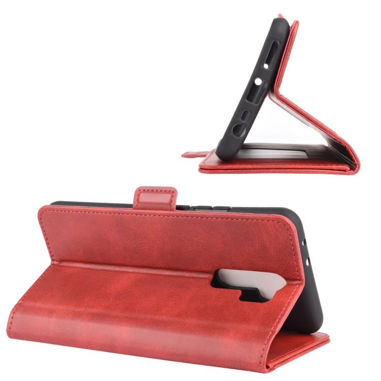 For Xiaomi Redmi 9 Dual-side Magnetic Buckle Horizontal Flip Leather Case with Holder & Card Slots & Wallet