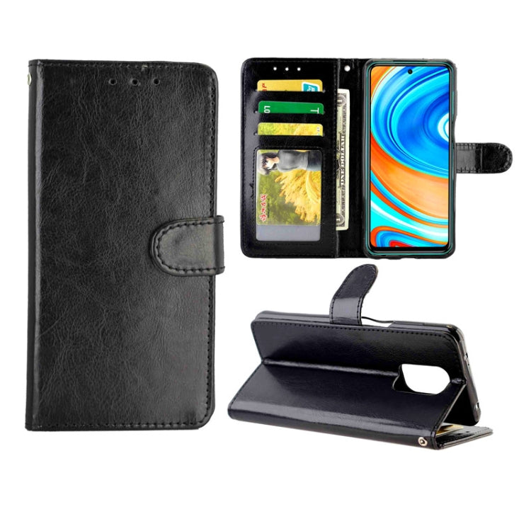 For Xiaomi Redmi Note 9 Pro/Note 9S Crazy Horse Texture Leather Horizontal Flip Protective Case with Holder & Card Slots & Wallet & Photo Frame