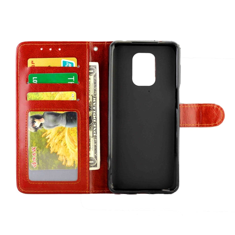 For Xiaomi Redmi Note 9 Pro/Note 9S Crazy Horse Texture Leather Horizontal Flip Protective Case with Holder & Card Slots & Wallet & Photo Frame