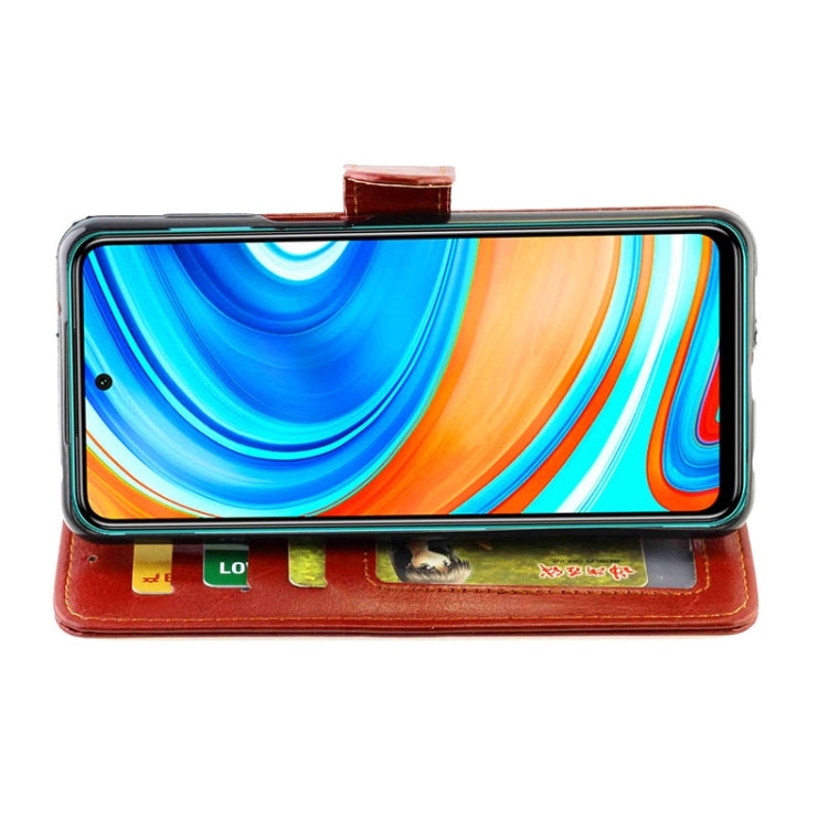 For Xiaomi Redmi Note 9 Pro/Note 9S Crazy Horse Texture Leather Horizontal Flip Protective Case with Holder & Card Slots & Wallet & Photo Frame