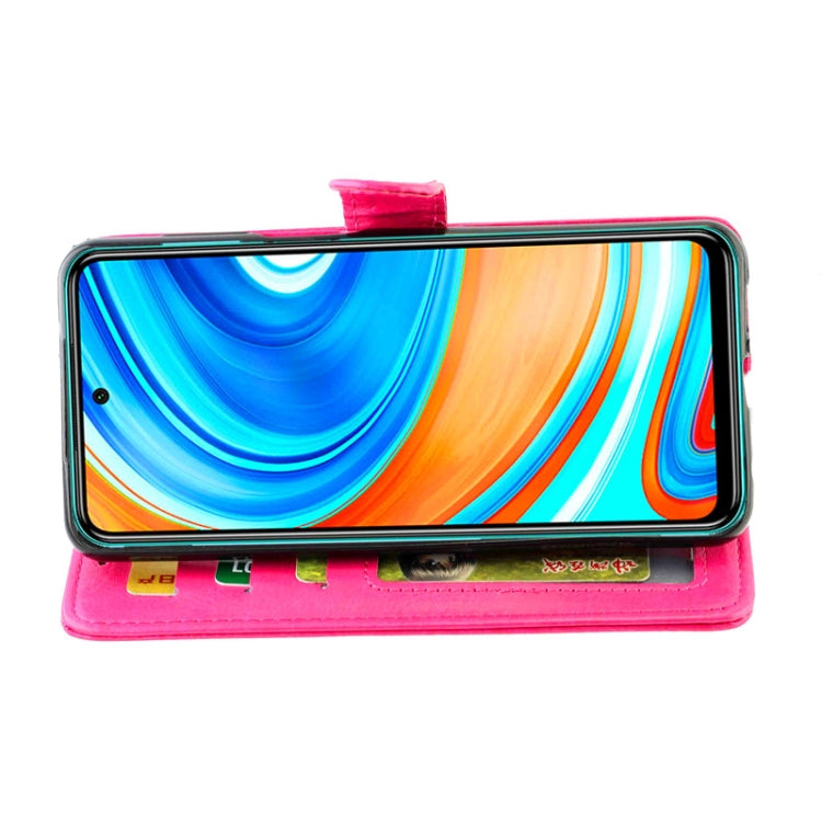 For Xiaomi Redmi Note 9 Pro/Note 9S Crazy Horse Texture Leather Horizontal Flip Protective Case with Holder & Card Slots & Wallet & Photo Frame