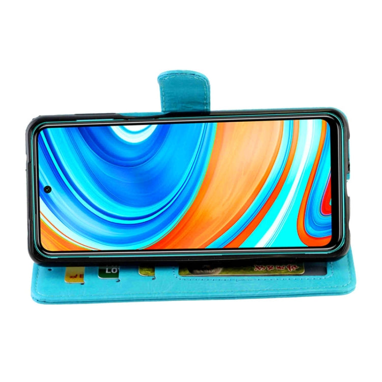 For Xiaomi Redmi Note 9 Pro/Note 9S Crazy Horse Texture Leather Horizontal Flip Protective Case with Holder & Card Slots & Wallet & Photo Frame