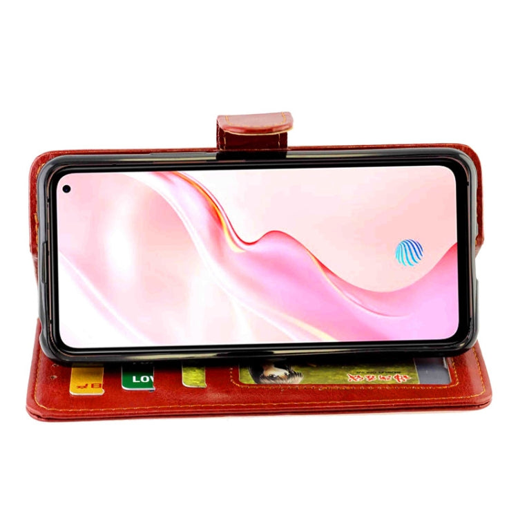 For Vivo X30 / X30 Pro Crazy Horse Texture Leather Horizontal Flip Protective Case with Holder & Card Slots & Wallet & Photo Frame