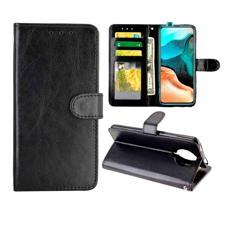 For Xiaomi Redmi K30 Pro Crazy Horse Texture Leather Horizontal Flip Protective Case with Holder & Card Slots & Wallet & Photo Frame