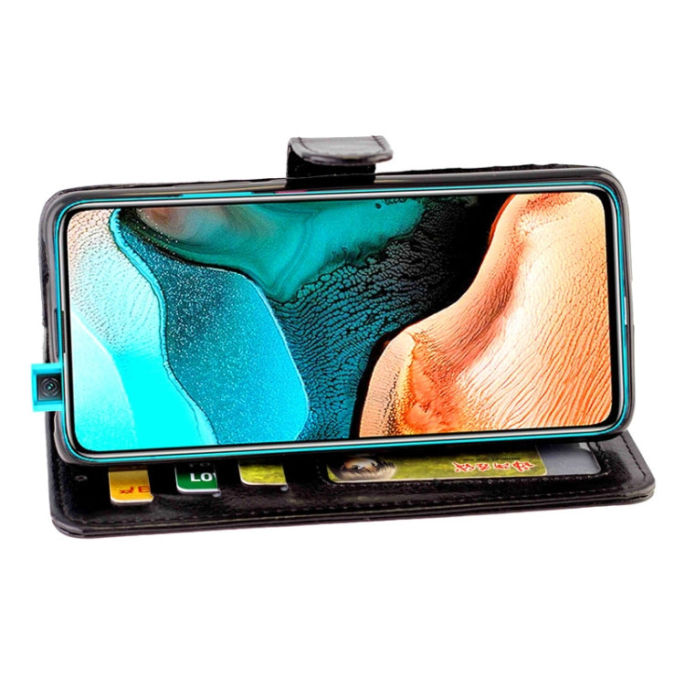 For Xiaomi Redmi K30 Pro Crazy Horse Texture Leather Horizontal Flip Protective Case with Holder & Card Slots & Wallet & Photo Frame