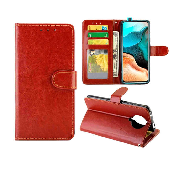 For Xiaomi Redmi K30 Pro Crazy Horse Texture Leather Horizontal Flip Protective Case with Holder & Card Slots & Wallet & Photo Frame