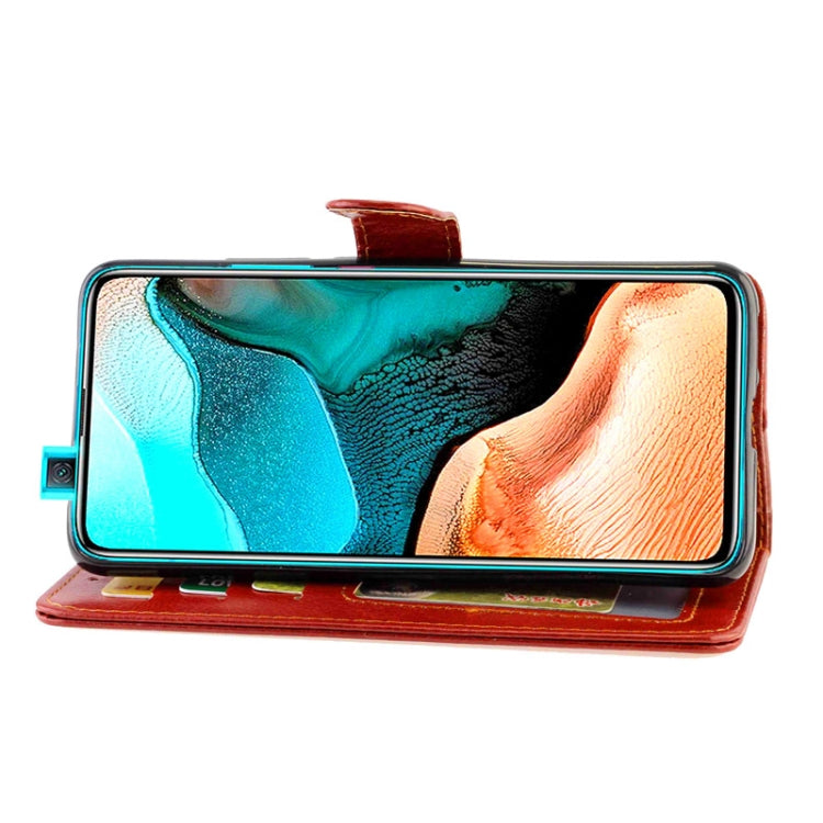 For Xiaomi Redmi K30 Pro Crazy Horse Texture Leather Horizontal Flip Protective Case with Holder & Card Slots & Wallet & Photo Frame