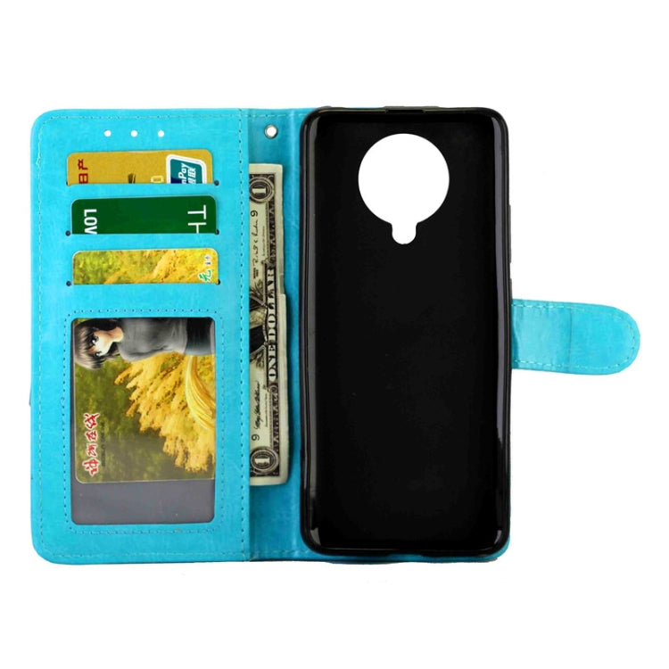 For Xiaomi Redmi K30 Pro Crazy Horse Texture Leather Horizontal Flip Protective Case with Holder & Card Slots & Wallet & Photo Frame