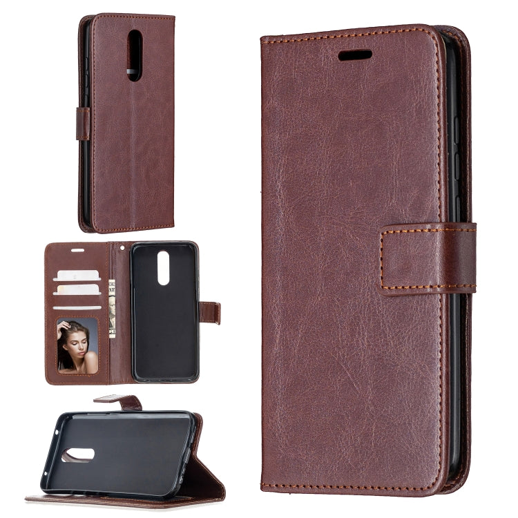 For Xiaomi Redmi 8 Crazy Horse Texture Horizontal Flip Leather Case with Holder & Card Slots & Wallet & Photo Frame