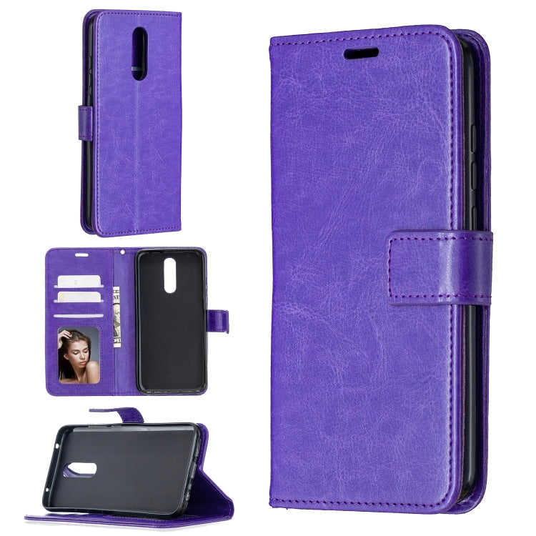 For Xiaomi Redmi 8 Crazy Horse Texture Horizontal Flip Leather Case with Holder & Card Slots & Wallet & Photo Frame