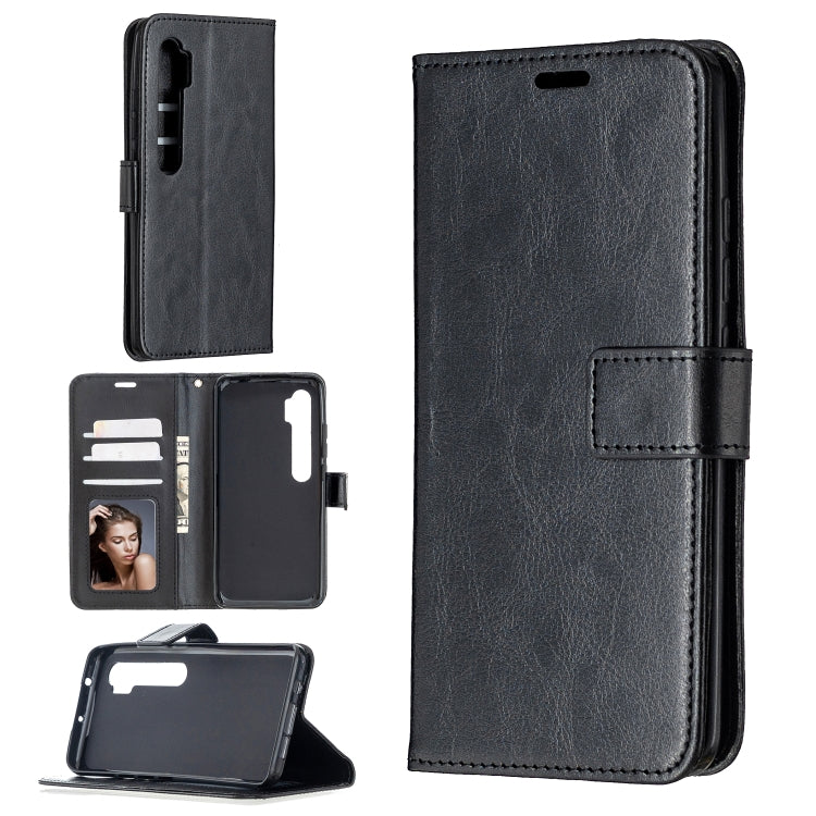For Xiaomi Mi Note 10 Lite Crazy Horse Texture Horizontal Flip Leather Case with Holder & Card Slots & Wallet & Photo Frame