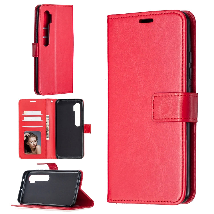 For Xiaomi Mi Note 10 Lite Crazy Horse Texture Horizontal Flip Leather Case with Holder & Card Slots & Wallet & Photo Frame
