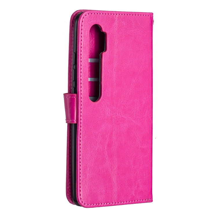 For Xiaomi Mi Note 10 Lite Crazy Horse Texture Horizontal Flip Leather Case with Holder & Card Slots & Wallet & Photo Frame