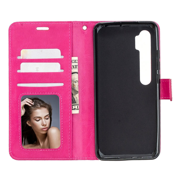 For Xiaomi Mi Note 10 Lite Crazy Horse Texture Horizontal Flip Leather Case with Holder & Card Slots & Wallet & Photo Frame