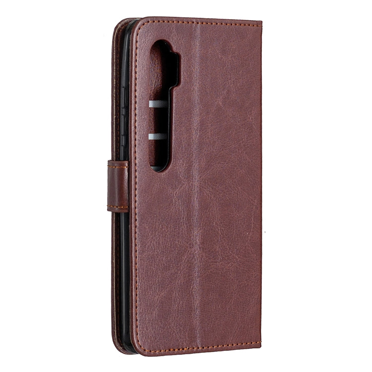 For Xiaomi Mi Note 10 Lite Crazy Horse Texture Horizontal Flip Leather Case with Holder & Card Slots & Wallet & Photo Frame