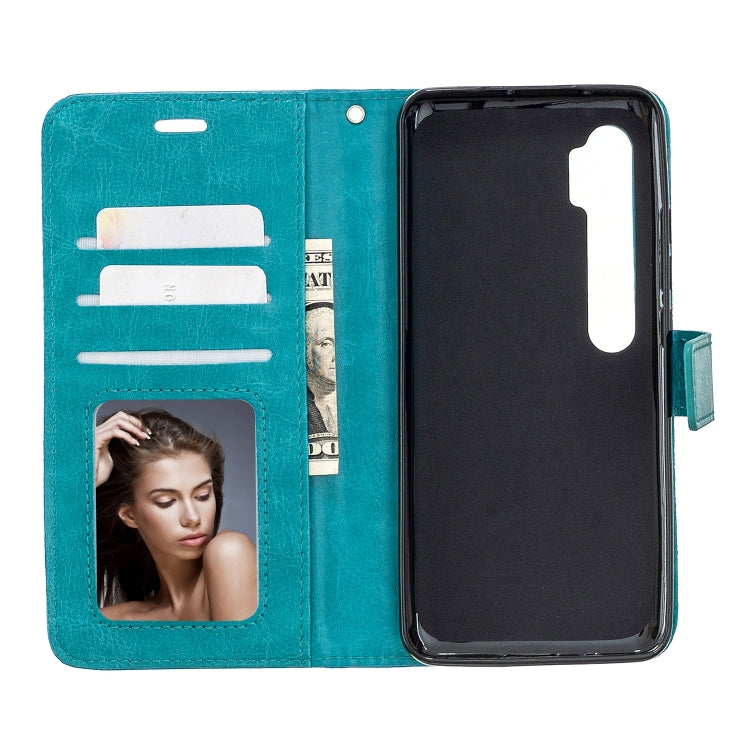 For Xiaomi Mi Note 10 Lite Crazy Horse Texture Horizontal Flip Leather Case with Holder & Card Slots & Wallet & Photo Frame