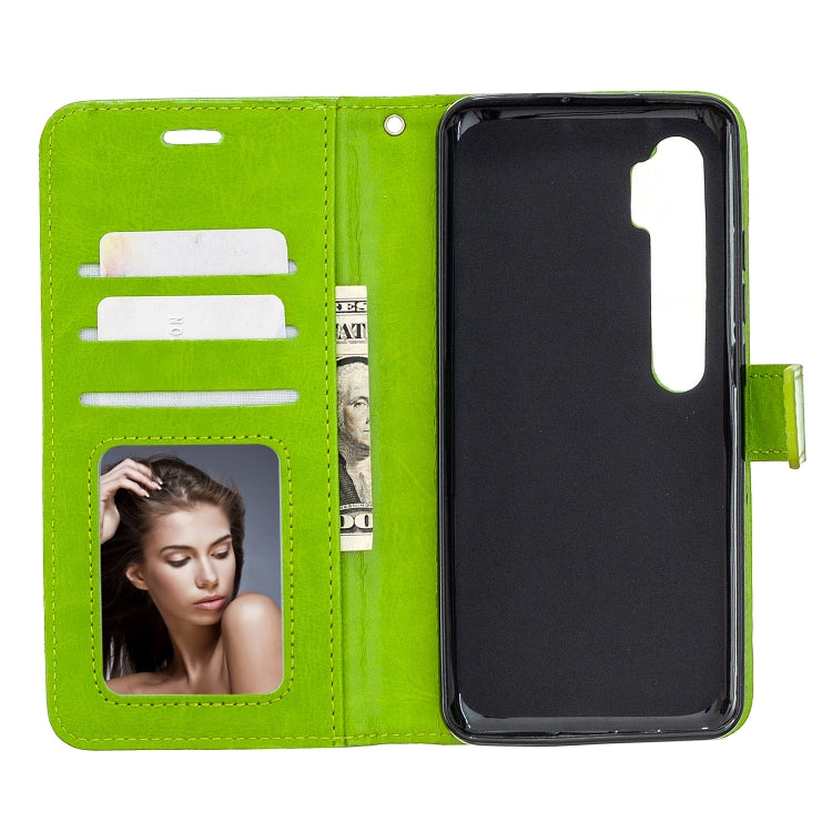 For Xiaomi Mi Note 10 Lite Crazy Horse Texture Horizontal Flip Leather Case with Holder & Card Slots & Wallet & Photo Frame