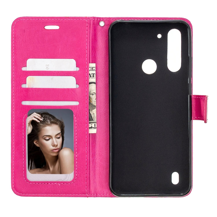 For Motorola Moto G8 Power Lite Crazy Horse Texture Horizontal Flip Leather Case with Holder & Card Slots & Wallet & Photo Frame