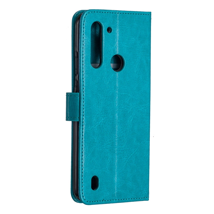 For Motorola Moto G8 Power Lite Crazy Horse Texture Horizontal Flip Leather Case with Holder & Card Slots & Wallet & Photo Frame