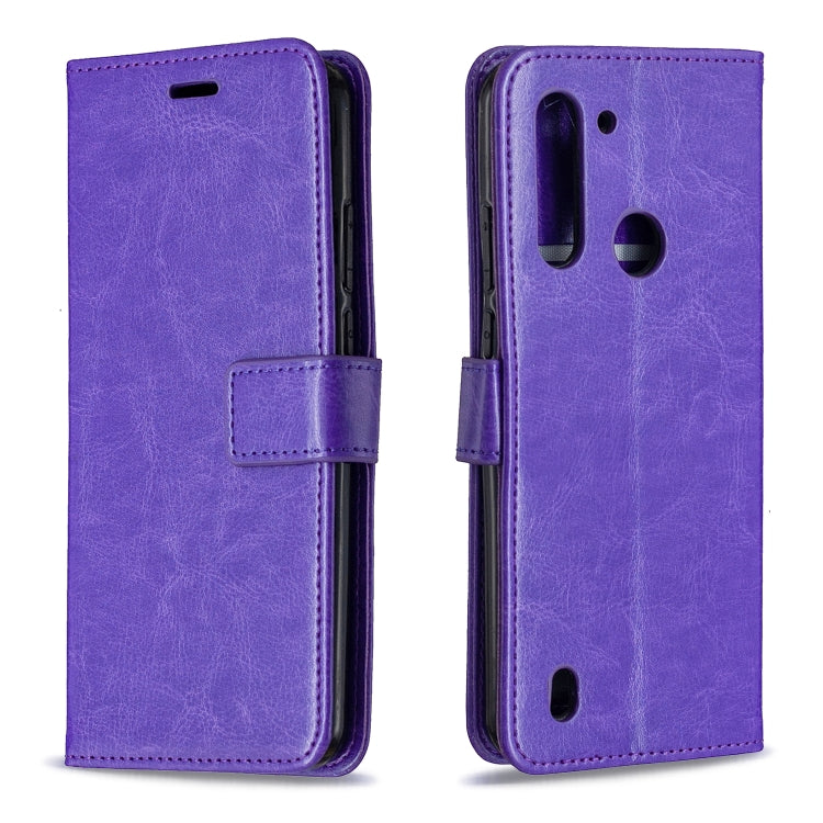For Motorola Moto G8 Power Lite Crazy Horse Texture Horizontal Flip Leather Case with Holder & Card Slots & Wallet & Photo Frame
