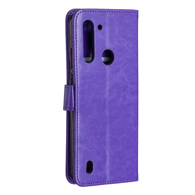 For Motorola Moto G8 Power Lite Crazy Horse Texture Horizontal Flip Leather Case with Holder & Card Slots & Wallet & Photo Frame
