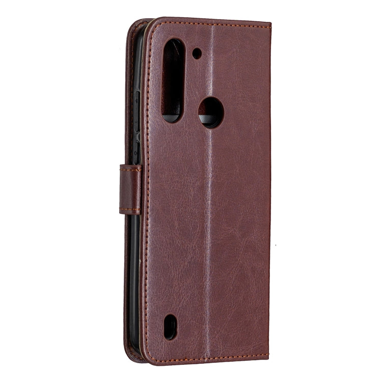 For Motorola Moto G8 Power Lite Crazy Horse Texture Horizontal Flip Leather Case with Holder & Card Slots & Wallet & Photo Frame
