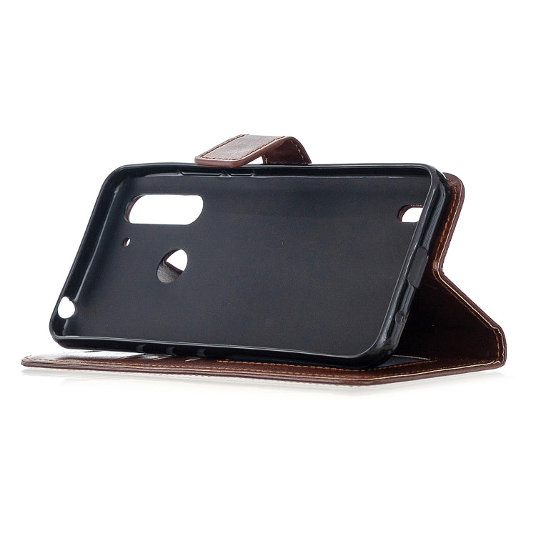 For Motorola Moto G8 Power Lite Crazy Horse Texture Horizontal Flip Leather Case with Holder & Card Slots & Wallet & Photo Frame