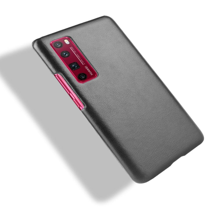 For Huawei Nova 7 Pro Shockproof Litchi Texture PC + PU Case