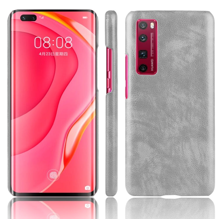 For Huawei Nova 7 Pro Shockproof Litchi Texture PC + PU Case