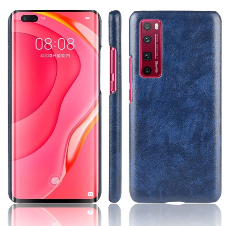 For Huawei Nova 7 Pro Shockproof Litchi Texture PC + PU Case