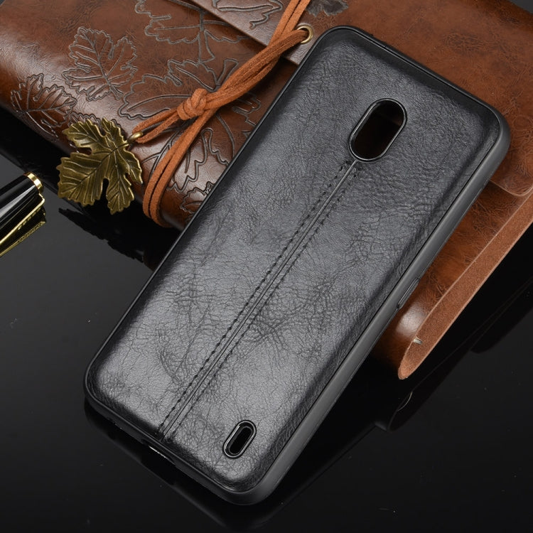 For Nokia 2.2 Shockproof Sewing Cow Pattern Skin PC + PU + TPU Case