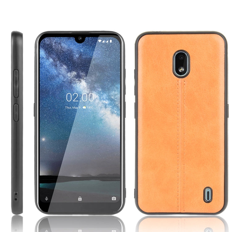 For Nokia 2.2 Shockproof Sewing Cow Pattern Skin PC + PU + TPU Case