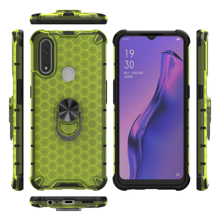 For Xiaomi Redmi Note 7 / Note 7 Pro Shockproof Honeycomb PC + TPU Ring Holder Protection Case