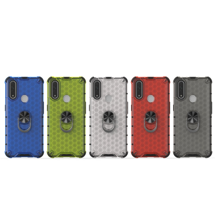 For Xiaomi Redmi Note 7 / Note 7 Pro Shockproof Honeycomb PC + TPU Ring Holder Protection Case