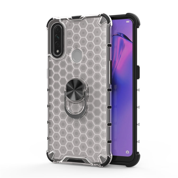 For Xiaomi Redmi Note 7 / Note 7 Pro Shockproof Honeycomb PC + TPU Ring Holder Protection Case