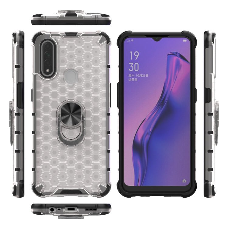 For Xiaomi Redmi Note 7 / Note 7 Pro Shockproof Honeycomb PC + TPU Ring Holder Protection Case