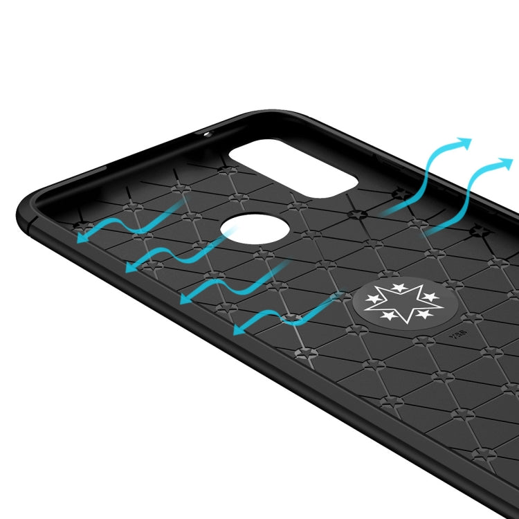 For Huawei Y8S Metal Ring Holder 360 Degree Rotating TPU Case