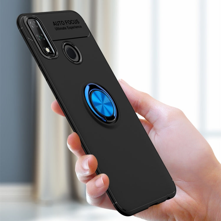 For Huawei Y8S Metal Ring Holder 360 Degree Rotating TPU Case