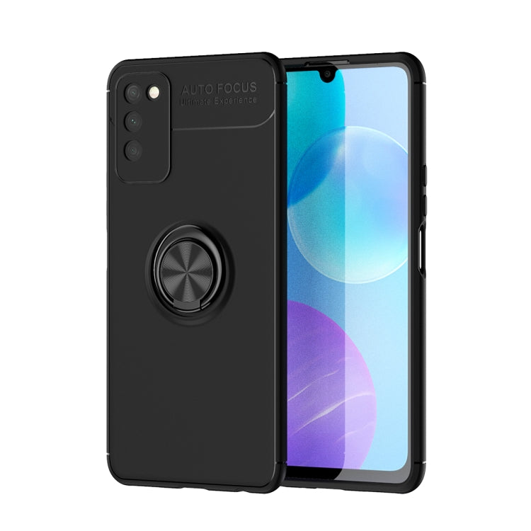 For Huawei Honor 30 Lite Metal Ring Holder 360 Degree Rotating TPU Case