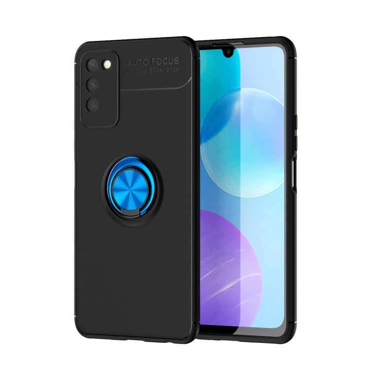 For Huawei Honor 30 Lite Metal Ring Holder 360 Degree Rotating TPU Case