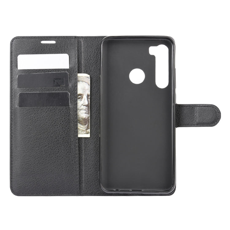 For HTC Desire 20 Pro Litchi Texture Horizontal Flip Protective Case with Holder & Card Slots & Wallet
