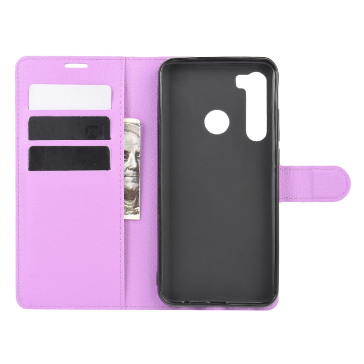 For HTC Desire 20 Pro Litchi Texture Horizontal Flip Protective Case with Holder & Card Slots & Wallet