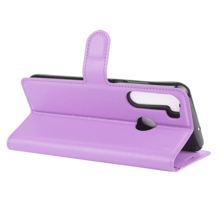 For HTC Desire 20 Pro Litchi Texture Horizontal Flip Protective Case with Holder & Card Slots & Wallet