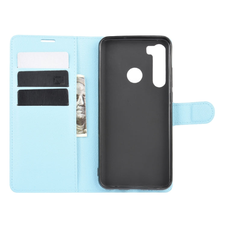 For HTC Desire 20 Pro Litchi Texture Horizontal Flip Protective Case with Holder & Card Slots & Wallet