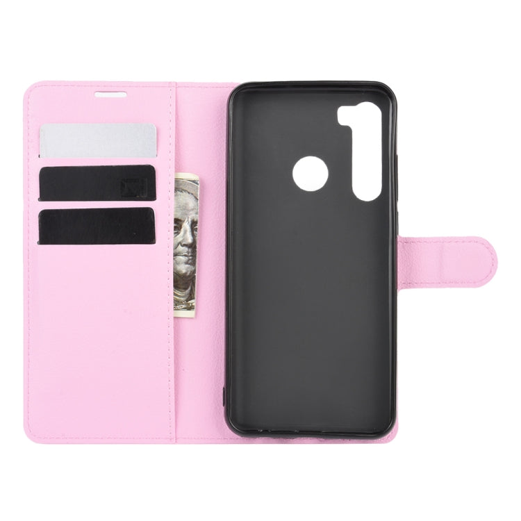 For HTC Desire 20 Pro Litchi Texture Horizontal Flip Protective Case with Holder & Card Slots & Wallet